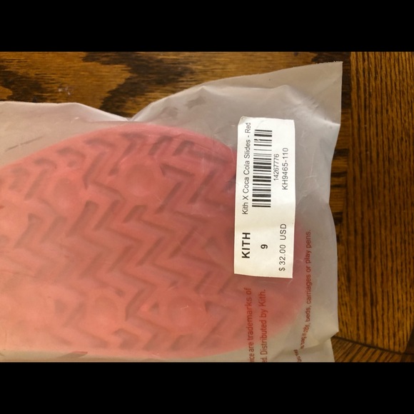 Kith Coca Cola Red Slides Size 9 - Picture 5 of 5